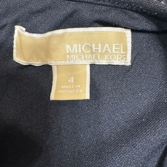 Michael MICHAEL KORS knee-length dress black blue size 4 - Picture 6 of 8